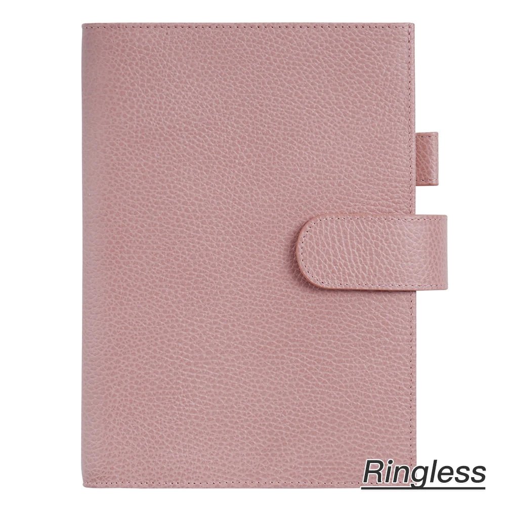 Moterm Firm Pebbled Grain Leather Gray Pink journals