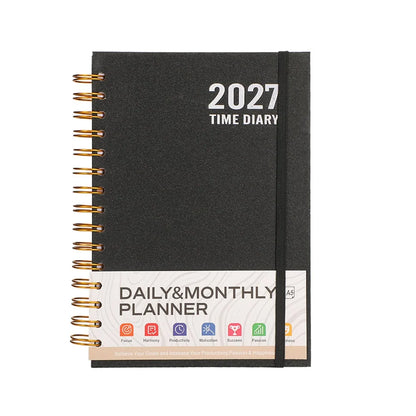 A5 2027 Schedule spiral notebook Planner