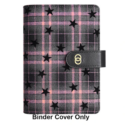 Star Grid Plaid A6 Binder