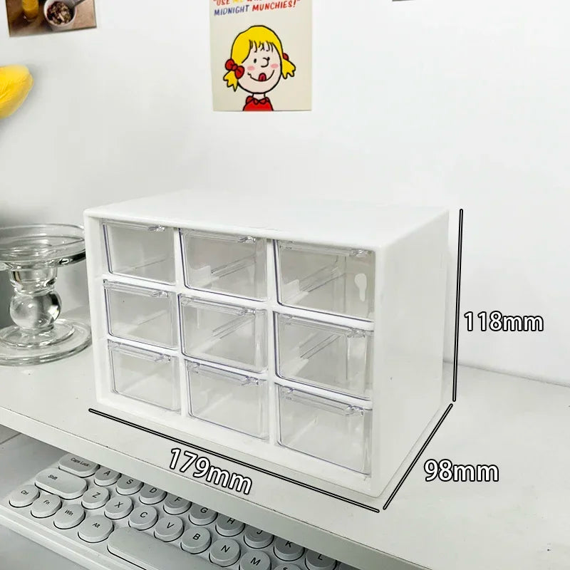 9 Grid Storage Boxes Organizer