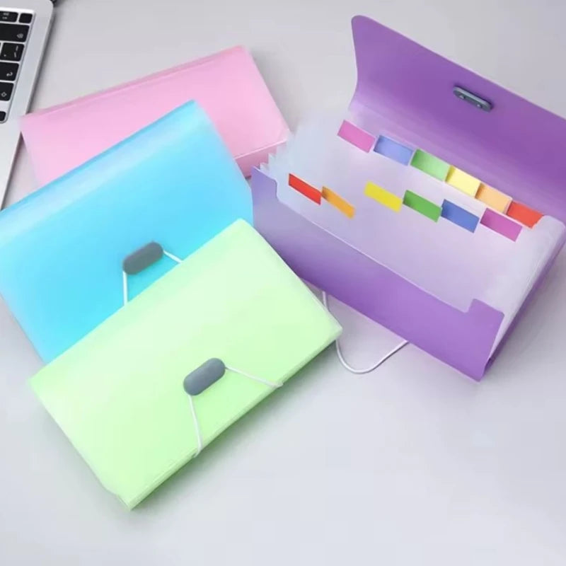 1PC A6 Mini File Transparent Folder