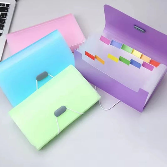 1PC A6 Mini File Transparent Folder