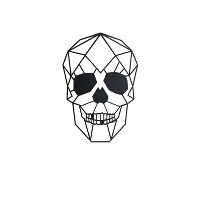 Human Skull Halloween Metal Wall Art Decor