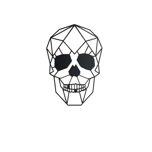 Human Skull Halloween Metal Wall Art Decor