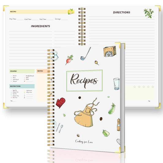 Hardcover 80 page Recipe Book