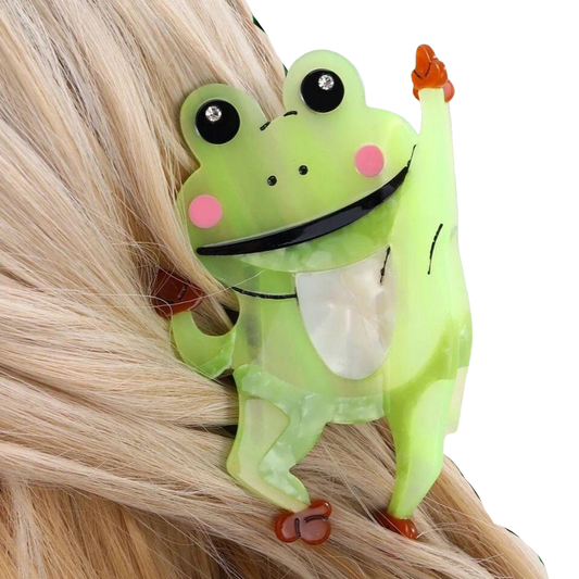 1 piece frog hair claw clip