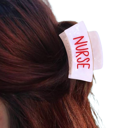 1 piece nurse, doctor hair claw clip