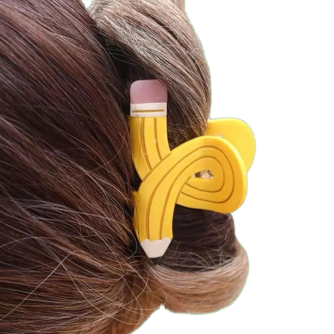1 piece twisted pencil hair claw clip