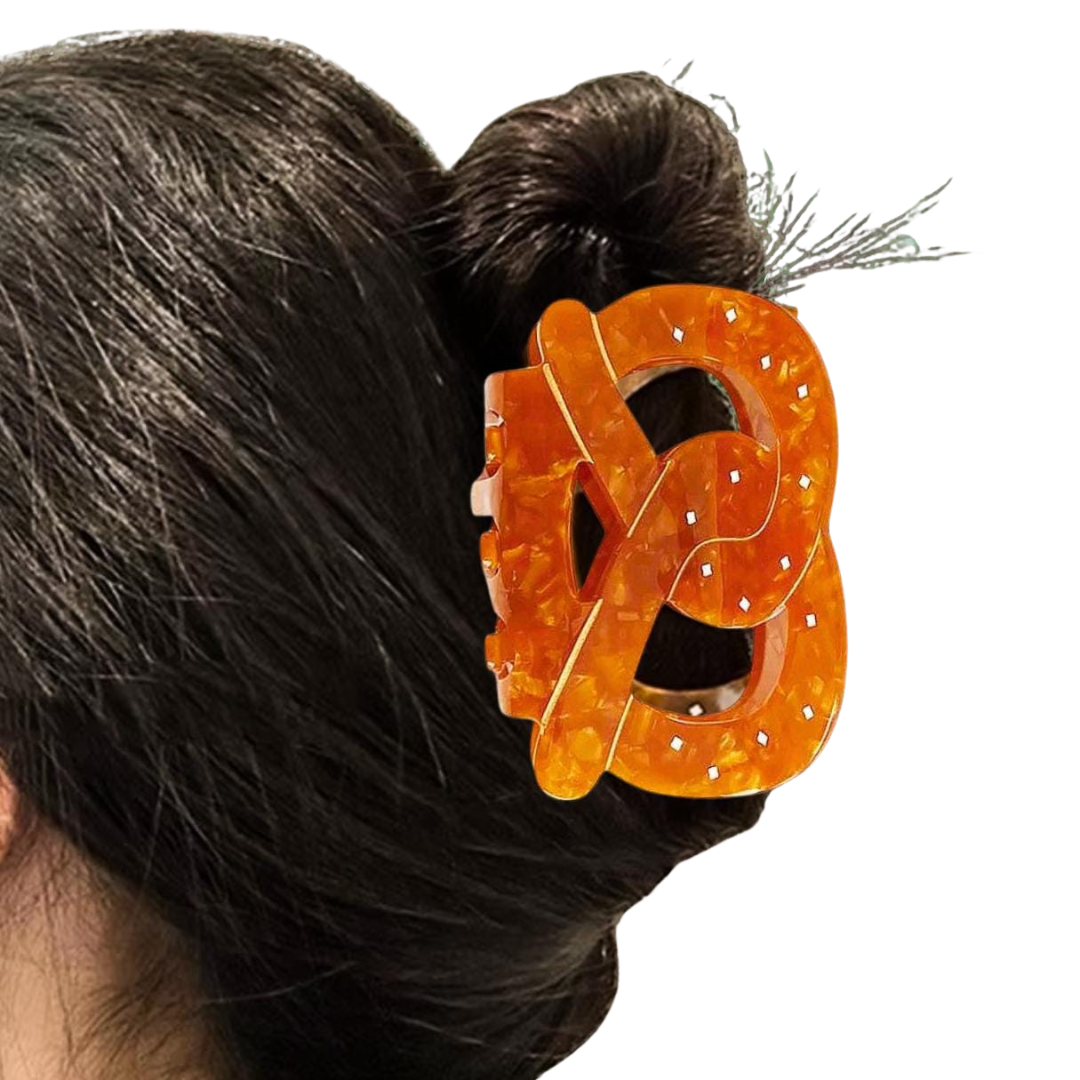 1 piece pretzel hair claw clip