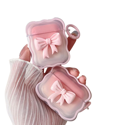 3D Bow Wave Earphone AirPods Case