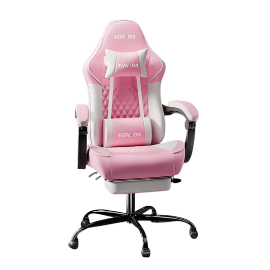 Ergonomic Gaming Chair with Massage Lumbar Support