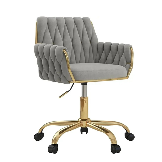 Velvet Home Office Chair golden base