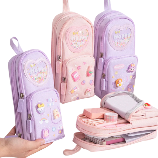 Happy times bag pencil holder pouch