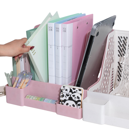 Four-Part File Frame with Pen Holder organizer