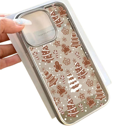 Christmas Tree Gingerbread Man Phone Case For iPhone 11,12,13,14,15,16,17