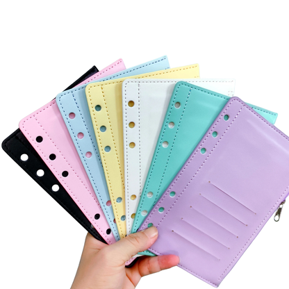 A6/personal size zipper flyleaf