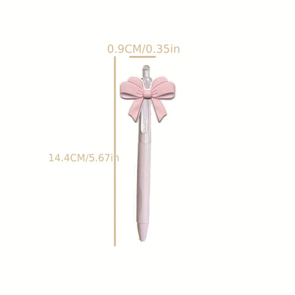 10 pcs Pink Bow Ballpoint Pens