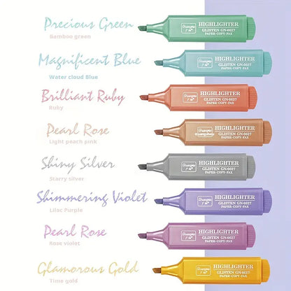 8pcs Fluorescent highlighter Set