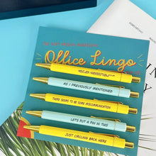 Load image into Gallery viewer, 5pcs office lingo Themed Ballpoint Pens