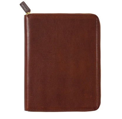 Moterm A5 full grain vegetable Leather Zip cover