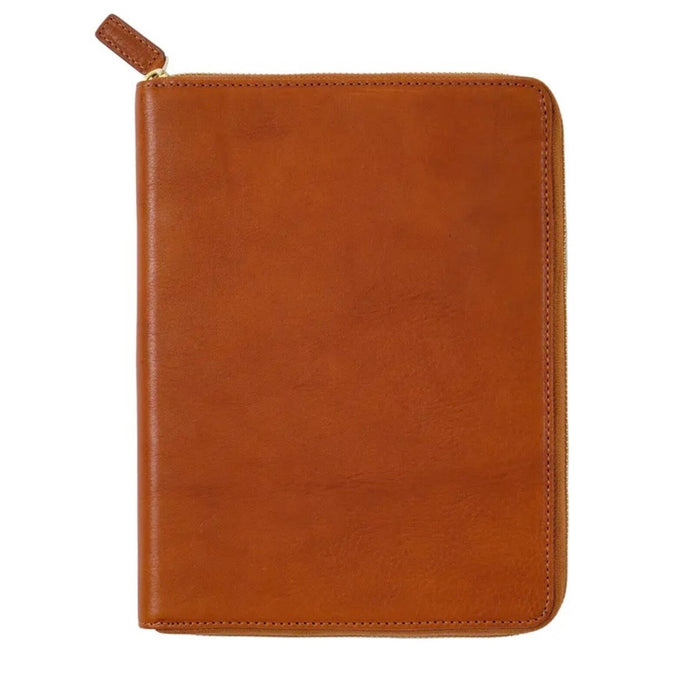 Moterm A5 full grain vegetable Leather Zip cover