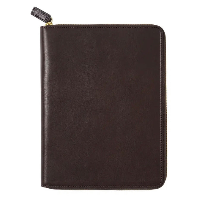 Moterm A5 full grain vegetable Leather Zip cover