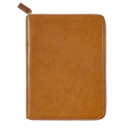 Moterm A5 full grain vegetable Leather Zip cover