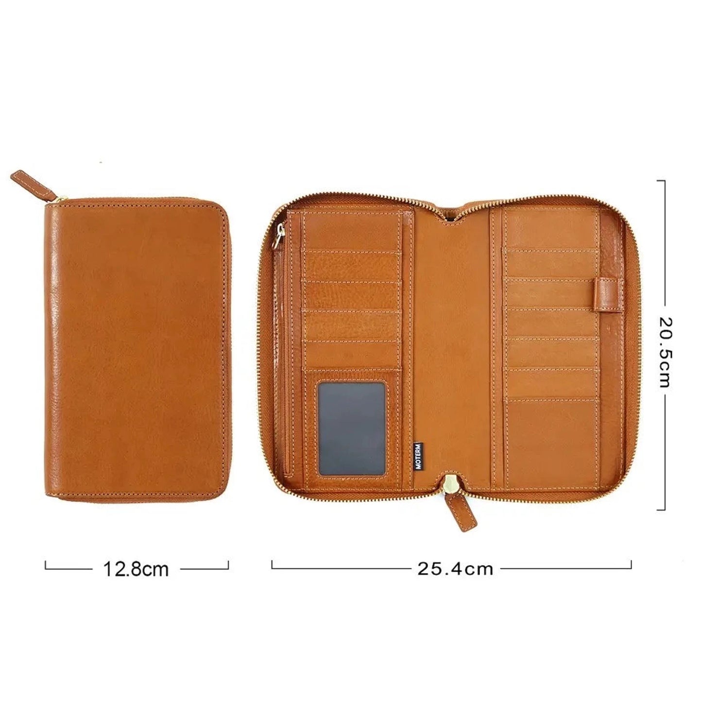 Moterm Full Grain Vegetable Tanned Zip Weeks 2.0 cover