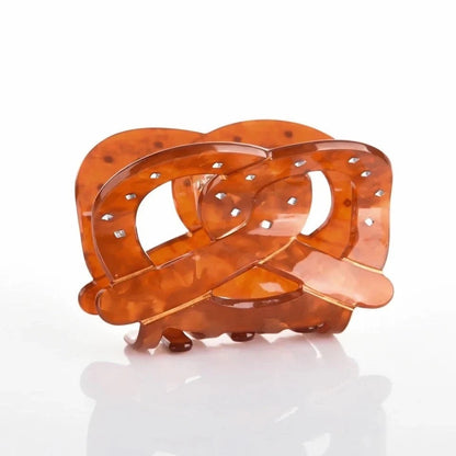1 piece pretzel hair claw clip