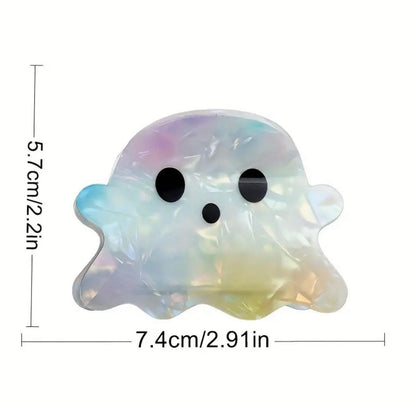 1 piece ghost iridescent hair claw clip