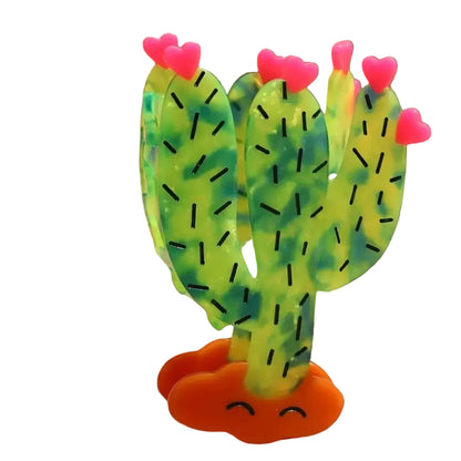 1 piece cactus hair claw clip