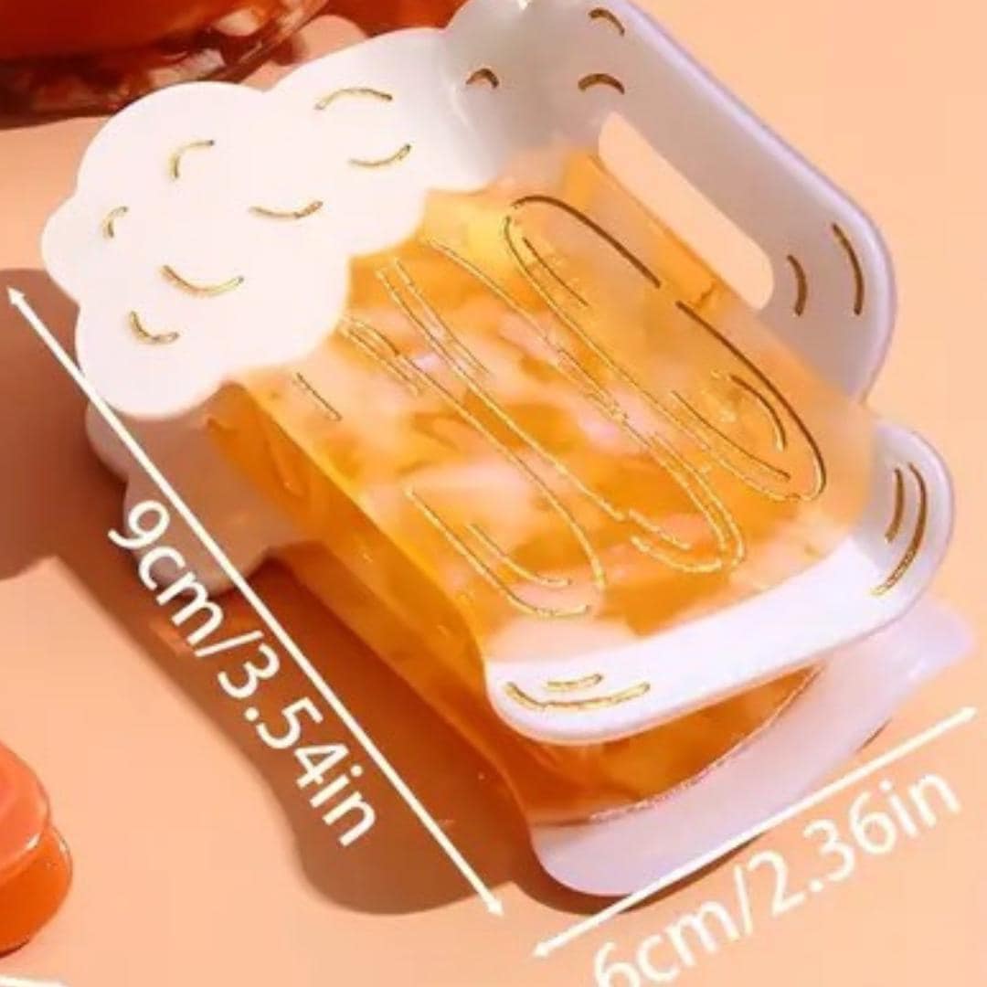 1 piece beer hair claw clip