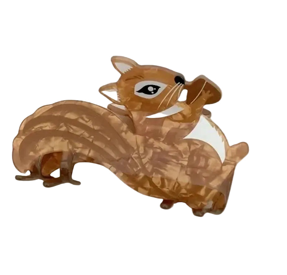 1 piece squirrel hair claw clip