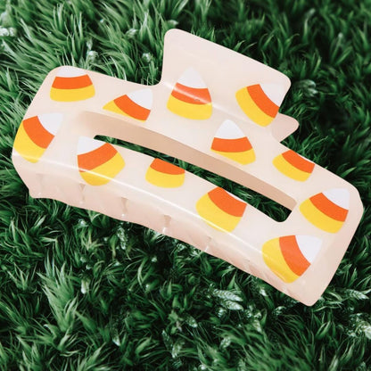 Halloween glowing pattern hair claw clip