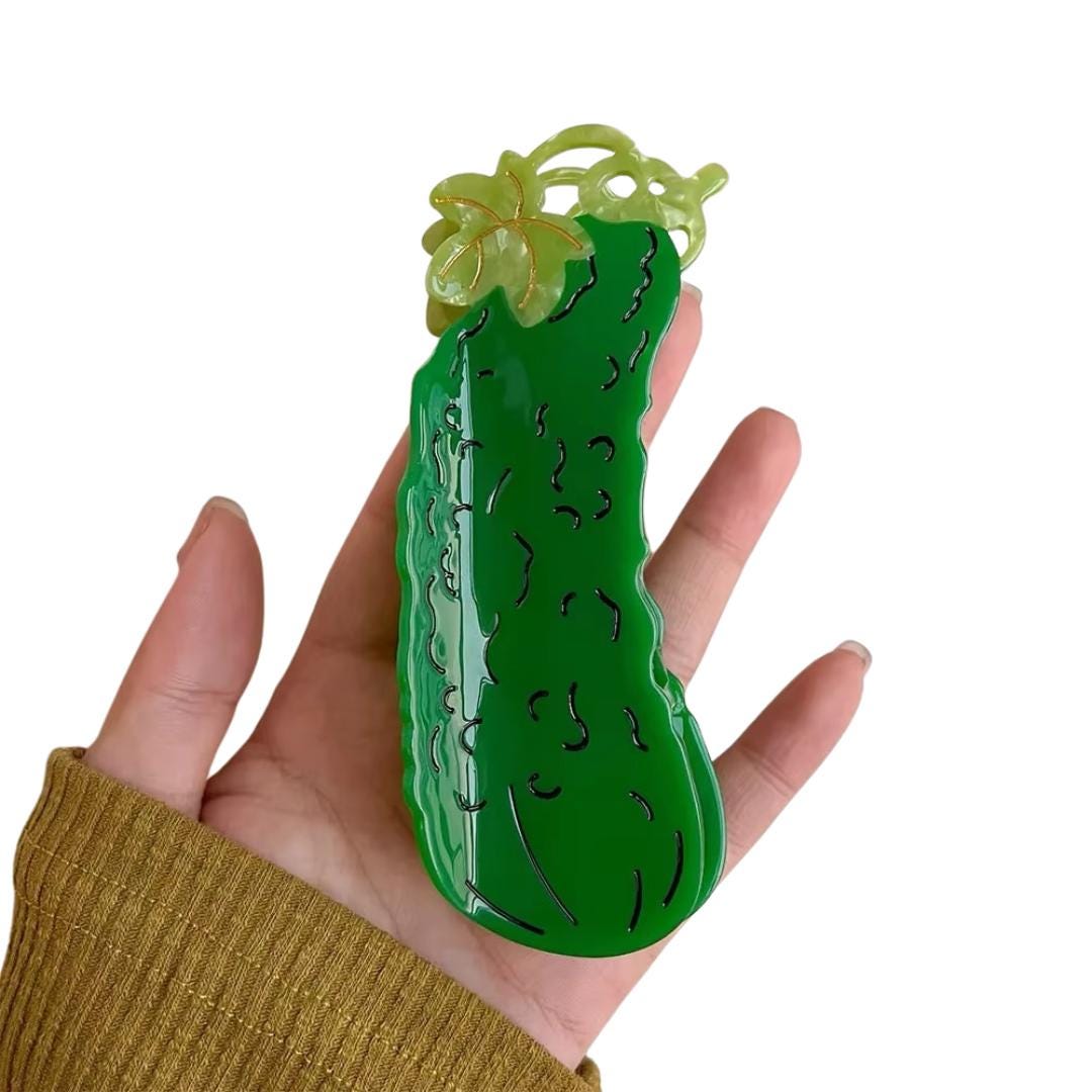1 piece pickle hair claw clip