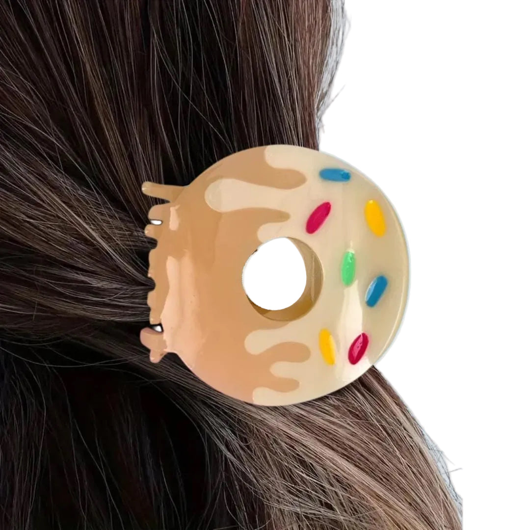 1 piece donut hair claw clip