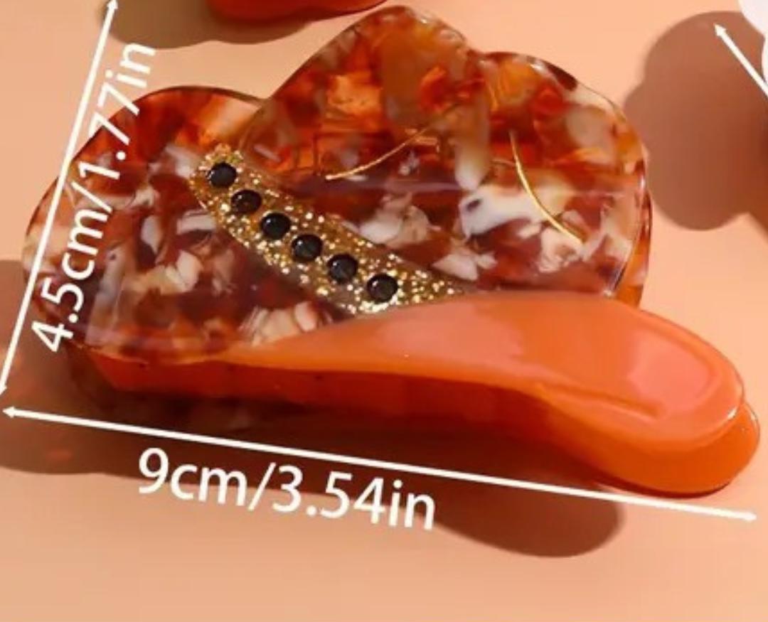 1 piece cow hat hair claw clip