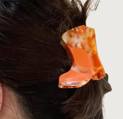 1 piece boot hair claw clip