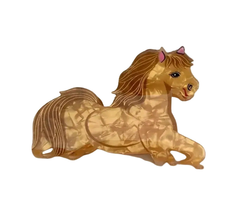 1 piece horse hair claw clip