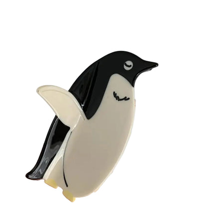 1 piece penguin/polar bear hair claw clip