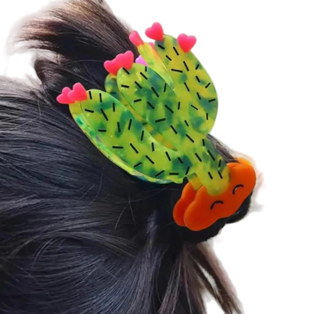 1 piece cactus hair claw clip