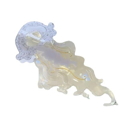 1 piece marine jellyfish hair claw clip