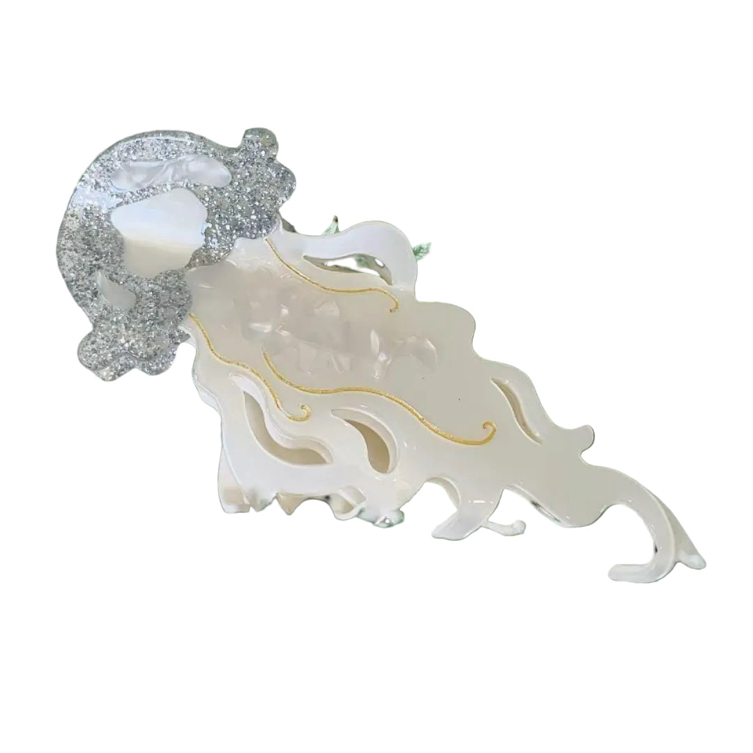 1 piece marine jellyfish hair claw clip