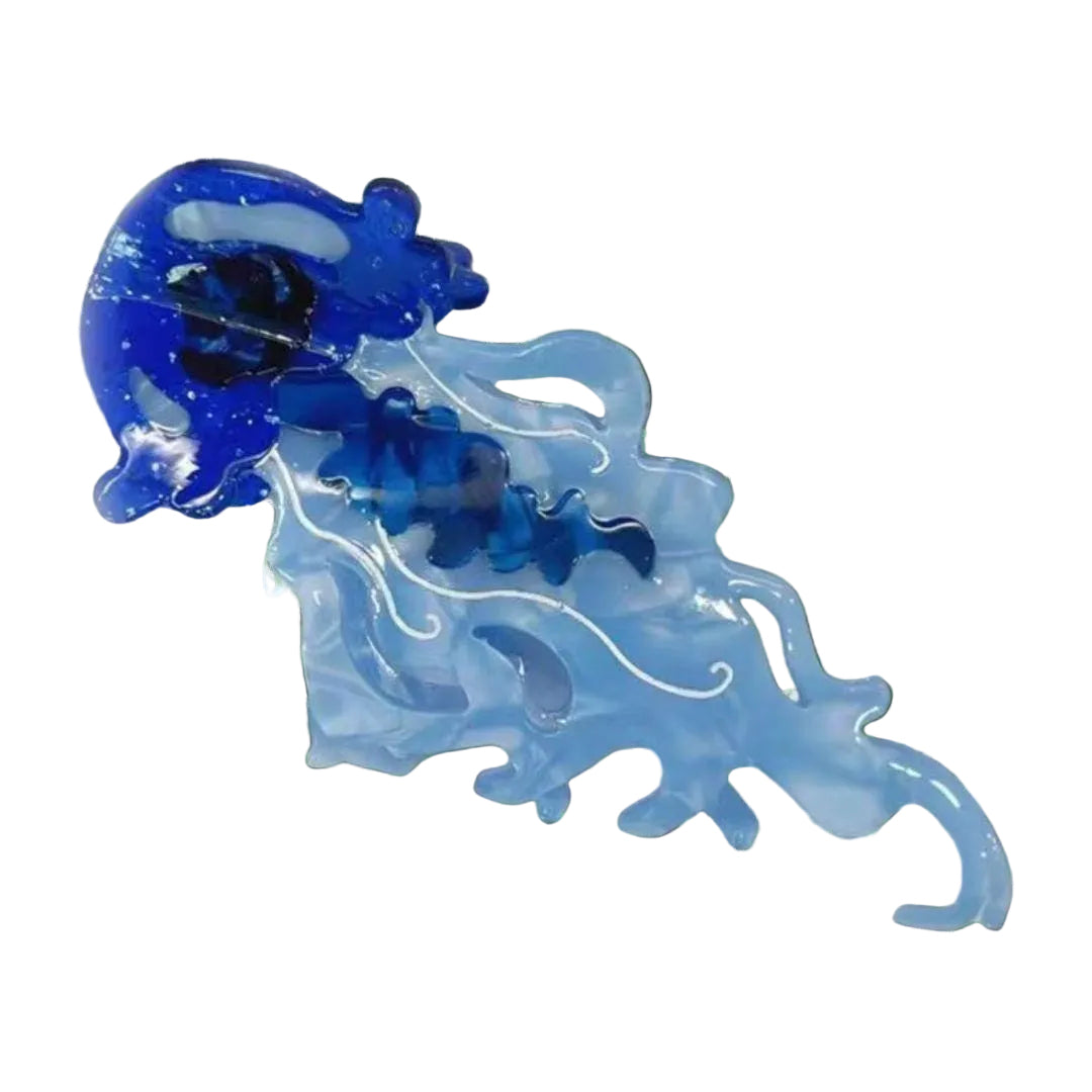1 piece marine jellyfish hair claw clip