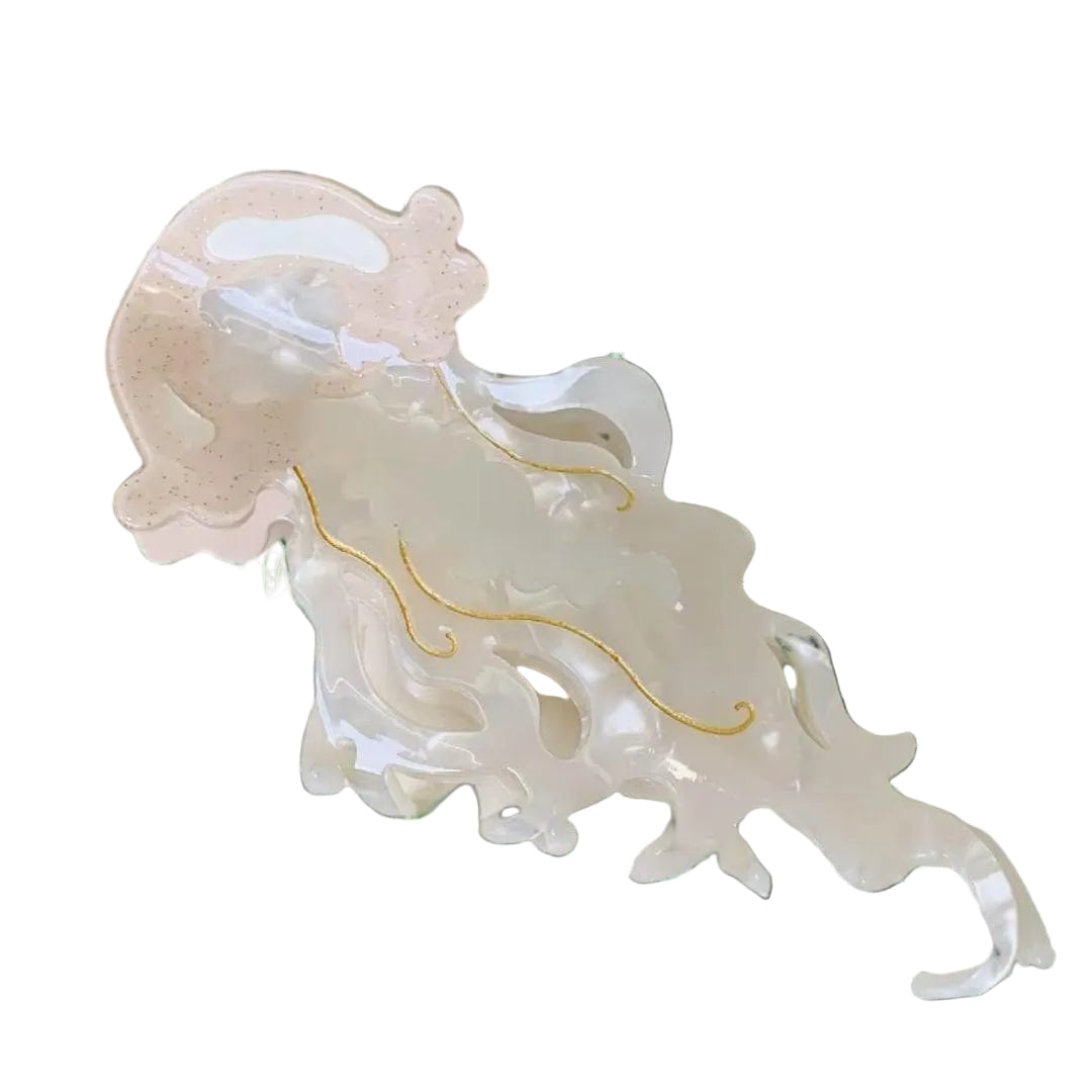 1 piece marine jellyfish hair claw clip