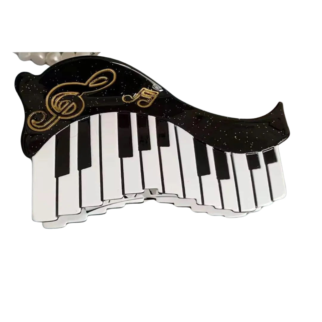 1 piece keyboard piano hair claw clip