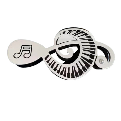 1 piece music note piano hair claw clip