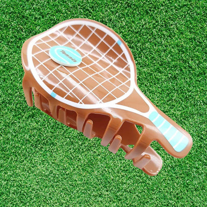 1 piece tennis racket hair claw clip