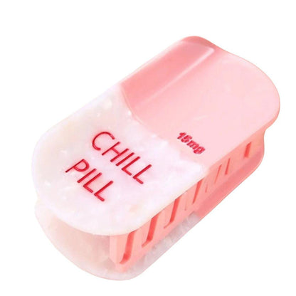 1 piece chill pill hair claw clip