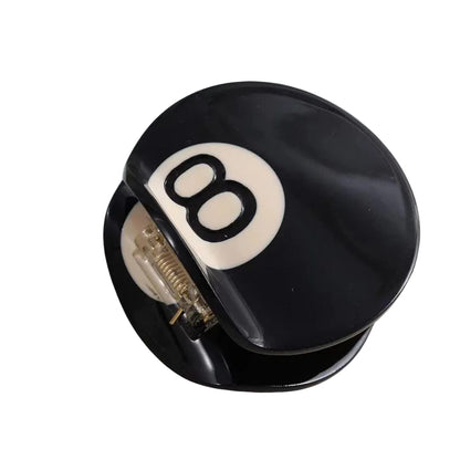 1 piece 8 ball pool hair claw clip